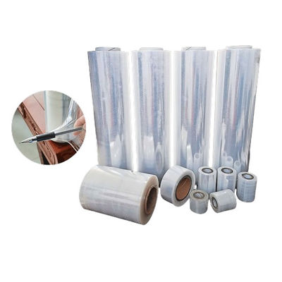 jakość  50mm Soft LDPE Stretch Film Roll Transparent LDPE Sheet For Machine Wrap fabryka