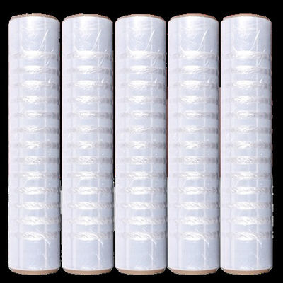 Przezroczysta perforowana folia stretch LDPE o rozciągliwości 250% o grubości 23 mikronów do pakowania