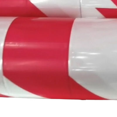 80 - 150 mikronowa folia ochronna PE LDPE HDPE Czerwona biała taśma ostrzegawcza