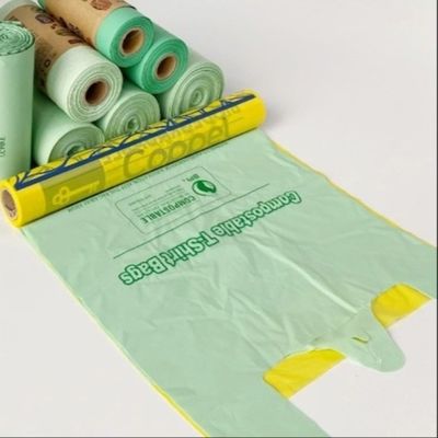 Biodegradowalne, kompostowalne plastikowe worki na kamizelki do zakupów