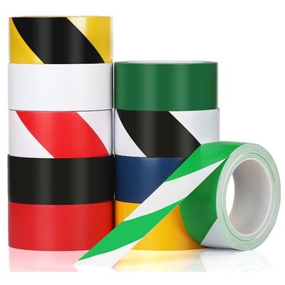 Taśma do oznaczania podłogi z paskiem bezpieczeństwa pasującymi, rolka BOPP, polipropylen biaksialny