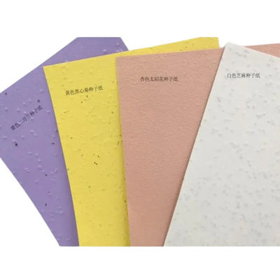 Biodegradowalny papier wbudowany z nasion kwiatów Papier z nasion kwiatów dzikich