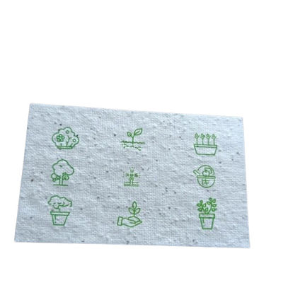 Biodegradowalny papier wbudowany z nasion kwiatów Papier z nasion kwiatów dzikich
